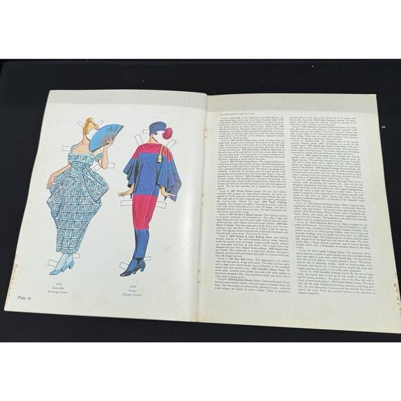 BELLE EPOQUE Costume Paper Dolls By Tom Tierney 1983 Original Vintage Uncut, NOS - Picture 6 of 6